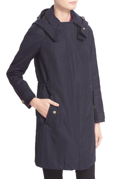 burberry hartlington hooded cotton blend parka